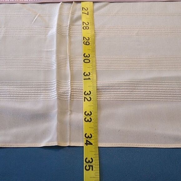 Elegant White  Scarf/Tablecloth Shimmers White stitching Cottagecore - Picture 3 of 8